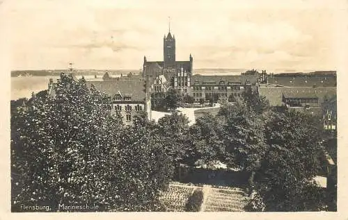 Ansichtskarte Flensburg Marineschule versandt 1942