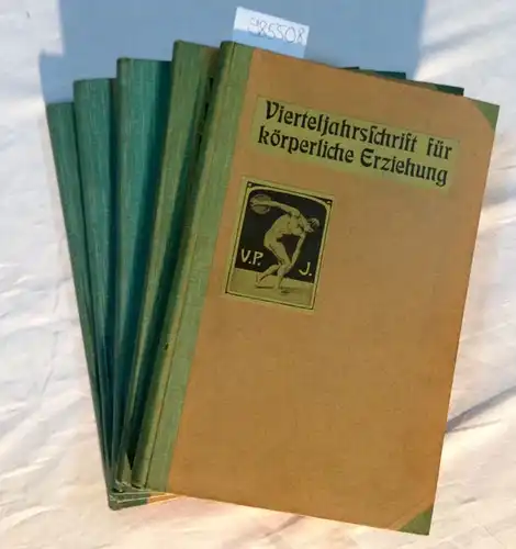 Burgerstein, Leo und Viktor Pimmer: Konvolut: Vierteljahrsschrift für körperliche Erziehung 1. - 5. Jahrgang 1905-1909. 20 Hefte in 5 Bänden. 