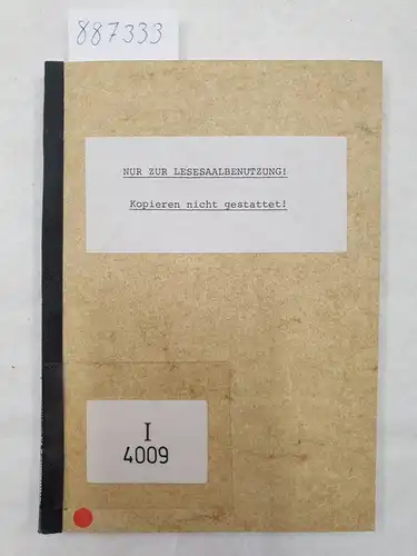 Hoffmann, F: Entwurf eines Gesetzes, betreffend die Abänderung der Gewerbeordnung 
 Zwangsorganisation des Handwerks, Regelung des Lehrlingswesens, Meistertitel. 