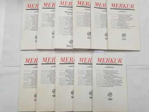 Moras, Joachim und Hans Paeschke (Hrsg.): (1998) Merkur : Deutsche Zeitschrift für europäisches Denken : Jhg. 1998 : Komplett. 