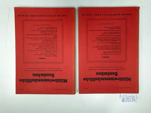 Oberkommando der Wehrmacht (Hrsg.): Militärwissensschaftliche Rundschau: Kriegsjahrgang 1944. : Heft 1 und 2 Hefte - so vollständig. 