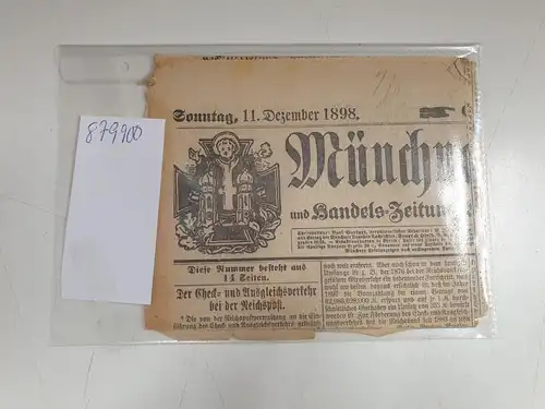 Heigel, Karl Theodor: Münchner Neueste Nachrichten. Handels- und Industrie-Zeitung, Alpine und Sport-Zeitung, Theater- und Kunst-Chronik. 11. Dezember 1898.  Gedanken und Erinnerungen des Fürsten Bismark von Karl Theodor Heigel. 