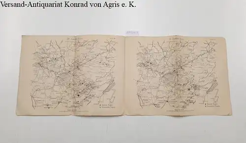 Lith. Institut v. Wilh. Greve, Berlin: Karten: 29. Januar (Abends) zu Seite 1261 und 31. Januar (Abends) zu Seite 1275: 1:640000: Der deutsch-französische Krieg 1870 - 71. 