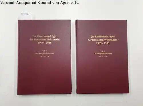 Thomas, Franz und Günter Wegmann: Die Ritterkreuzträger der Flugabwehrtruppen : Band 1 und 2 : 2 Bände : Komplett 
 (Die Ritterkreuzträger der Deutschen Wehrmacht : Teil V: Die Flugabwehrtruppen). 