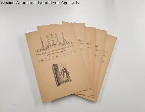 Olmes, Jürgen: Das Sponton / L'Esponton / The Sponton. Konvolut: 1961/1-3, 1962/I-V, 1963/I-VI +1964/I-X 
 Heereskundliches Mitteilungsblatt der Sammlung "Heere der Vergangenheit". 