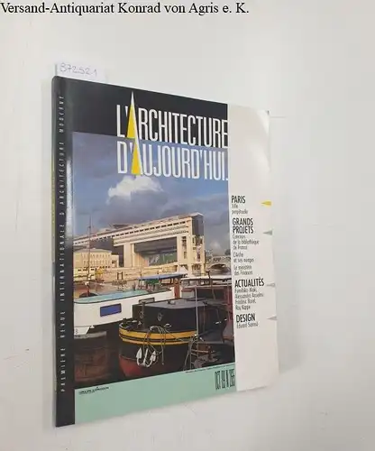 Bloc, André (Begründer) und Jean-Louis Servan-Schreiber (Dir.): L'Architecture D'Aujourd'Hui : No. 265 : Octobre 1989
 Paris, ville perpétuelle, Grands Projets: Bibliothèque de France, L'Arche, le ministère des Finances, Design Eduard Samsó. 