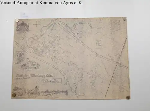 Lippke, Otto, Werner Lippke und Bruno Damerau: Stadtplan Allenburg Ostpr. 