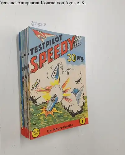 Roman-Boutique-Club: Testpilot Speedy Nr. 1-27. Nachdruck, Ju-Ju Heft, Jupiter Verlag, Darmstadt. 