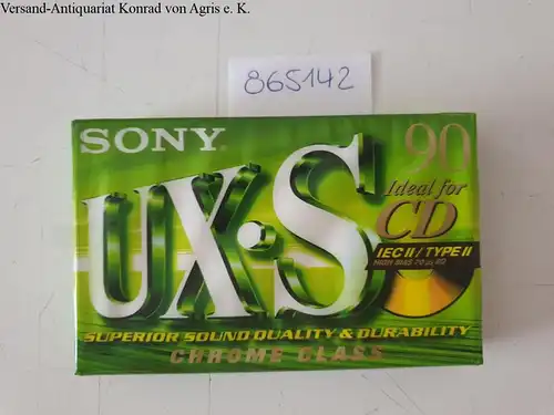 Erstklassige Klangqualität, Kassette Sony UX S Chrome class 90