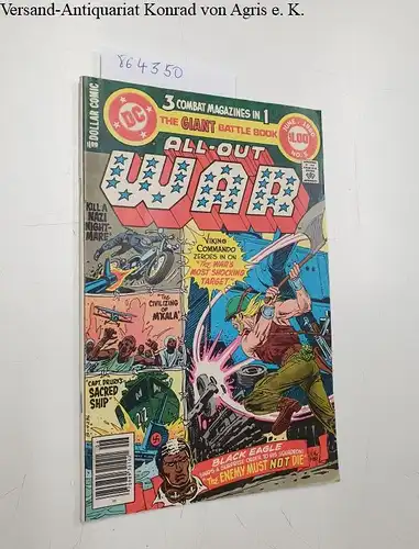 DC Comics: The Giant Battle Book, All-out War Vol.2 no. 5, June 1980, 3 Combat magazines in 1. 