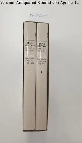 Kästner, Erich: Gemischte Gefühle . Literarische Publizistik aus der "Neuen Leipziger Zeitung. 1923 - 1933 . 2 Bände. 