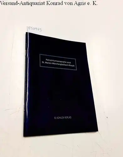 Pfarre St. Marien Mönchengladbach-Rheydt (Hrsg.) und Thomas A. Lange: In stürmischer See Vertrauen lernen 
 Patroziniumsansprache am 11. September 2016. 