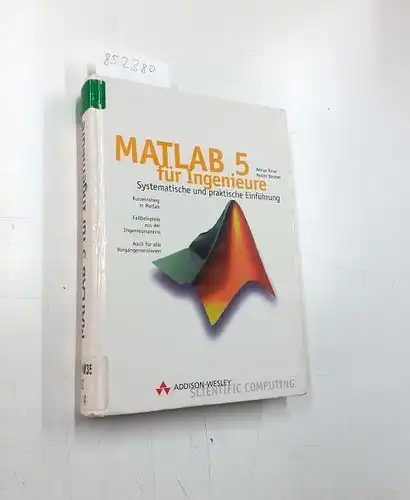 Biran, Adrian (Mitwirkender) und Moshe (Mitwirkender) Breiner: MATLAB für Ingenieure : systematische und praktische Einführung
 Adrian Biran ; Moshe Breiner. Übers.: Stefan Braun ; Harald Häuser. 