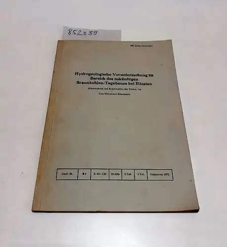 Schloemer, Wolfgang: Hydrogeologische Voruntersuchungen im Bereich des zukünftigen Braunkohlen-Tagebaues bei Elbistan
 (Känozoikum und Braunkohlen in der Türkei. 14). 