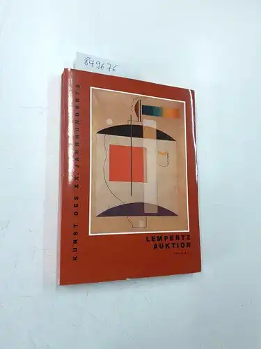 Kunsthaus Lempertz: 587. Math. Lempertz'sche Kunstversteigerung. Kunst des XX. Jahrhunderts
 Gemälde - Plastik - Aquarelle - Handzeichungen - Graphi - Illustrierte Bücher und Mappenwerke. 