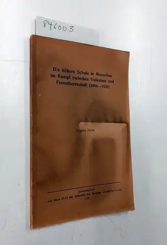 Pauls, August: Die höhere Schule in Monschau im Kampf zwischen Volkstum und Fremdherrschaft (1804-1820)
 Sonderdruck aus Band 59/60 der Zeitschrift des Aachener Geschichtsvereins 1939. 