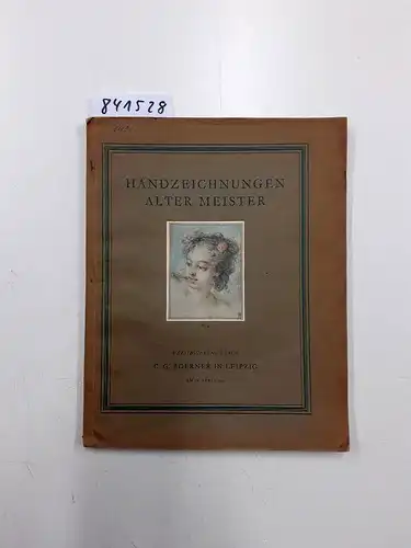 C. G. Boerner: Handzeichnungen alter Meister des 16. bis 18. Jahrhunderts. Aus den Beständen der Eremitage in Leningrad und anderer staatlicher Sammlungen der Sowjet-Union. Auktionskatalog Nr. 171. 