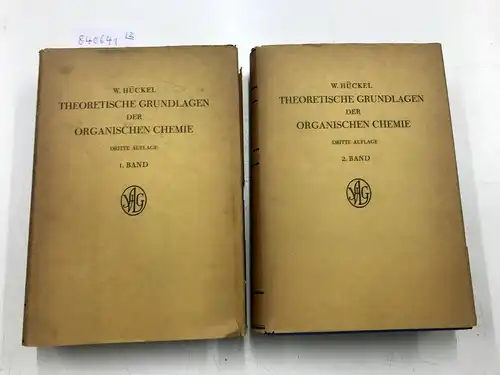 Hückel, Walter: Theoretische Grundlagen der organischen Chemie. 