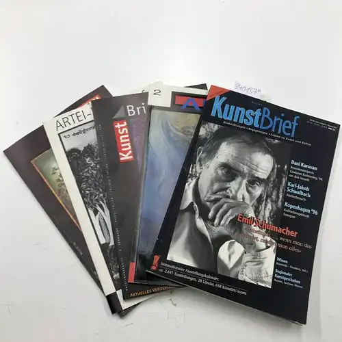 Braun, Heinrich: Artei Kunstbrief- Zeitschrift Konvulut von fünf Heften incl. der sog. Nullnummer aus den Jahren 1995-1996. 