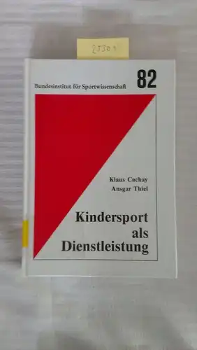 Cachay, Klaus und Ansgar Thiel: Kindersport als Dienstleistung : theoretische Überlegungen und empirische Befunde zur Einrichtung von Kindersportschulen in Sportvereinen
 Klaus Cachay ; Ansgar Thiel...