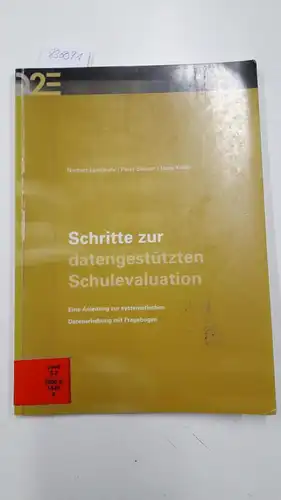 Landwehr, Norbert, Peter Steiner und Hans Keller: Schritte zur datengestützten Schulevaluation: eine Anleitung zur systematischen Datenerhebung mit Fragebogen
 Peter Steiner ; Norbert Landwehr ; Hans...