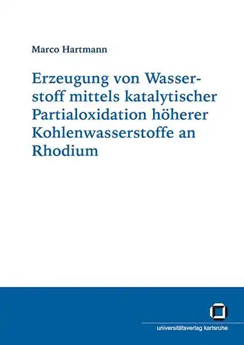 Hartmann, Marco: Erzeugung von Wasserstoff mittels katalytischer Partialoxidation höherer Kohlenwasserstoffe an Rhodium. 