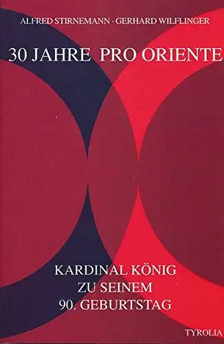 Stirnemann, Alfred (Herausgeber) und Franz (Gefeierter) König: 30 Jahre Pro Oriente
 Festgabe für den Stifter Franz Kardinal König zu seinem 90. Geburtstag. 