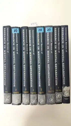 Ellis, Norman: International Review of Research in Mental Retardation, Volumes 1-8. 