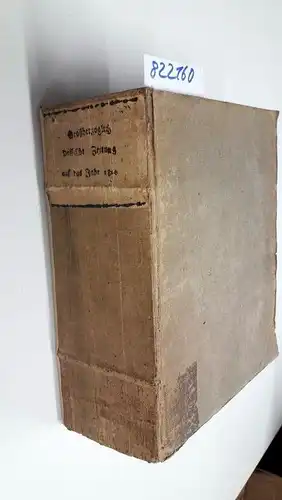 Verlag der Invaliden-Anstalt: Großherzoglich Hessische Zeitung auf das Jahr 1816 (Nr. 1-155 komplett in einem gebundenen Einband). 