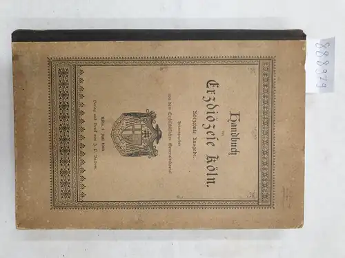 Erzbischöfliches Generalvikariat (Hrsg.): Handbuch der Erzdiözese Köln. 