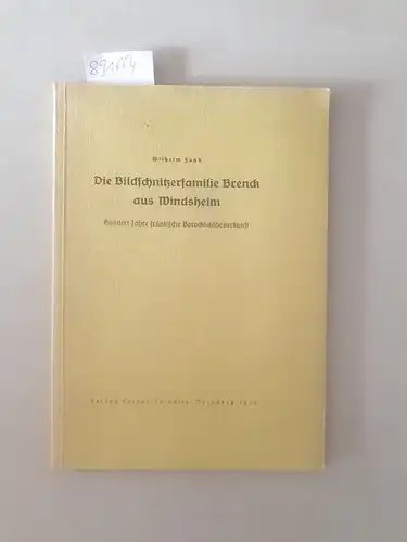 Funk, Wilhelm: Die Bildschnitzerfamilie Brenck aus Windsheim: 100 Jahre fränkische Barockbildhauerkunst
 (=Fränkische Halbjahresschrift ; Nr. 4). 