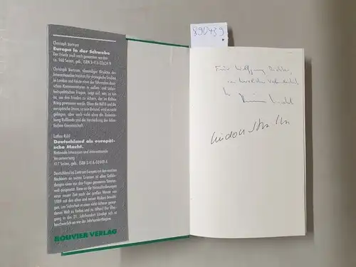 Schäuble, Wolfgang und Rudolf Seiters: Außenpolitik im 21. Jahrhundert - Die Thesen der Jungen Außenpolitiker (signiert von Rudolf Seiters und Armin Laschet). 