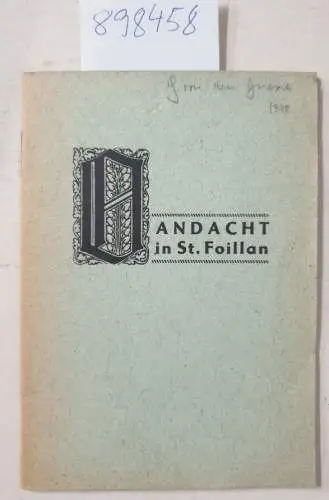 St. Foillan, Aachen: Andacht in St. Foillan (Aachen), Dezember 1948. 