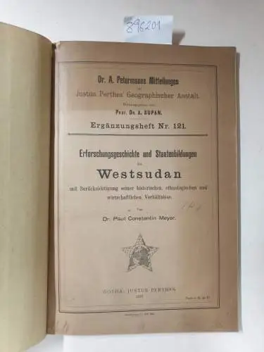 Meyer, Paul Constantin: Erforschungsgeschichte und Staatenbildungen des Westsudan mit Berücksichtigung seiner historischen, ethnologischen und wirtschaftlichen Verhältnisse
 (= Ergänzungsheft Nr. 121 zu "Petermanns Mitteilungen"). 