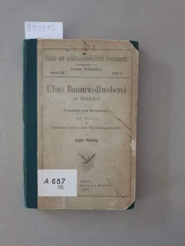 Nübling, Eugen: Ulms Baumwollweberei im Mittelalter. Urkunden und Darstellung. Ein Beitrag zur deutschen Städte- und Wirtschaftsgeschichte. 