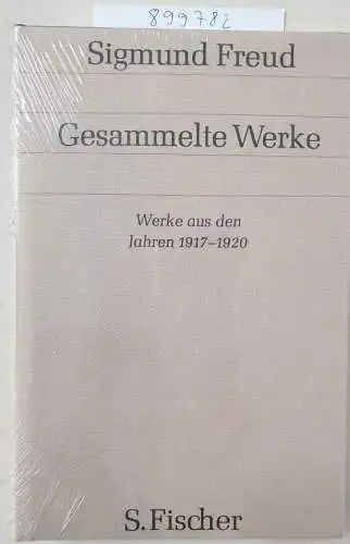 Freud, Sigmund: Werke aus den Jahren 1917-1920. Gesammelte Werke 12. 