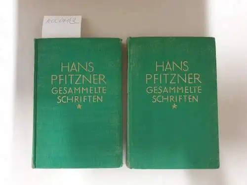 Pfitzner, Hans: Gesammelte Schriften : Band I und II : 2 Bände. 