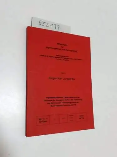 Jungrichter, Jürgen Karl und K. Schetelig (Hrsg.): Ingenieurgeologische - gesteinsmechanische Kennwerte der Homogenbereiche in der Verbohrung des Kontinentalen Tiefbohrprogrammes der Bundesrepublik Deutschland (KTB). 