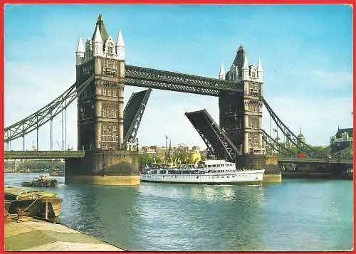 [Ansichtskarte] Großbritanien : Tower Bridge in London. 