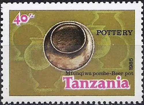 Tansania 1985 - Mi 279 - YT 266H - Handwerk: Töpferei - MNH 