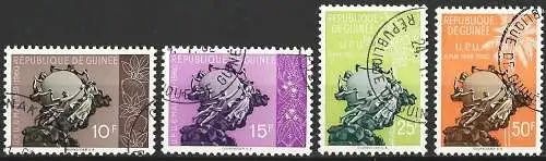 Guinea 1960 - Mi 44/48 - YT 34/38 - Denkmal der UPU, Bern (Unvollständige Serie) 