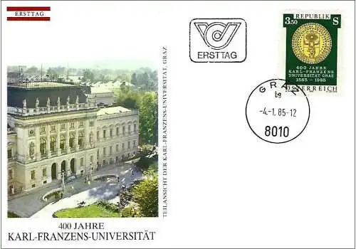 Österreich 1985 - Mi 1799 - YT 1628 - FDC