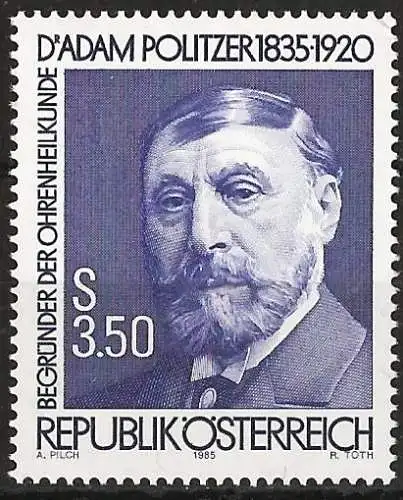 Österreich 1985 - Mi 1826 - YT 1655 - Adam Politzer, Physiker - MNH