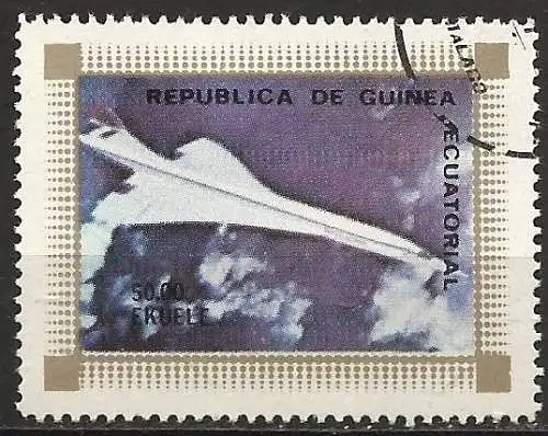 Äquatorial Guinea 1976 - Mi 834 - YT 80C - Flugzeug Concorde 