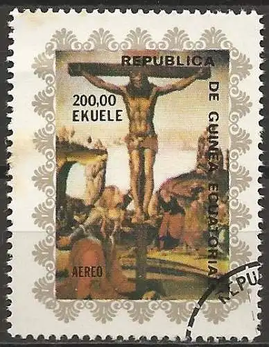 Äquatorial Guinea 1976 - Mi 830 - YT Pa 63 - Christus am Kreuz - Flugpost