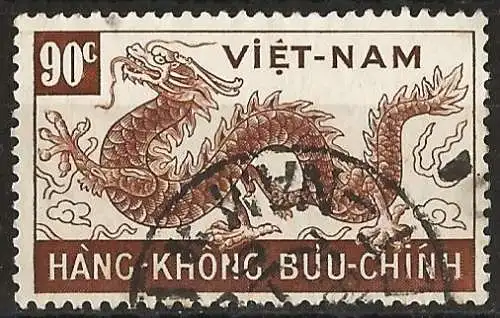 Vietnam (Reich) 1952 - Mi 85 - YT Pa 7 - Der Drache - Flugpost