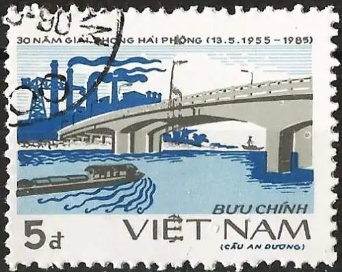 Vietnam 1985 - Mi 1560 - YT 576 - Brücke An Duong