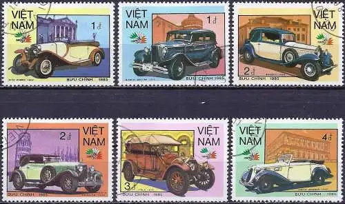 Vietnam 1985 - Mi 1618/23 - YT 623/28 - Wagen