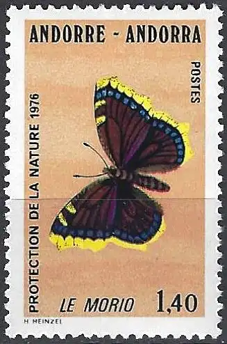 Andorra 1976 - Mi 280 - YT 259 - Schmetterling  - MNH