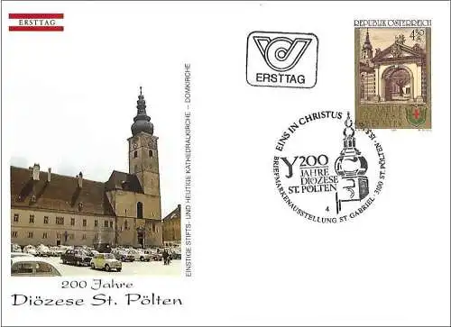 Österreich 1985 - Mi 1814 - YT 1643 - Diözese St. Pölten - FDC